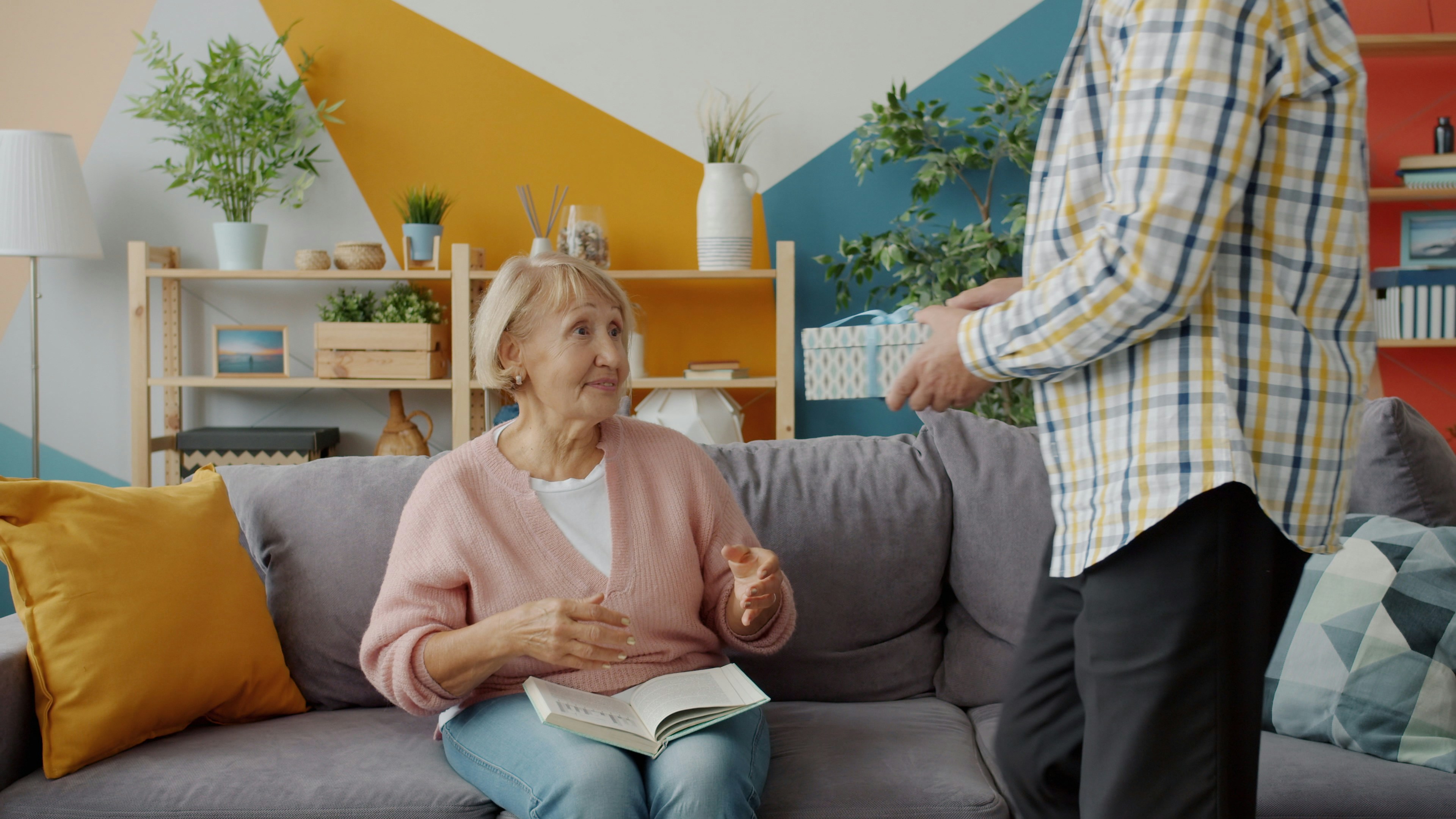 Caregiver with client